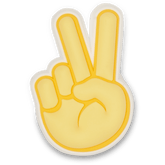 Crocs - Peace Hand Sign Jibbitz Shoe Charm for Women|Men|Jibbitz™ Charms