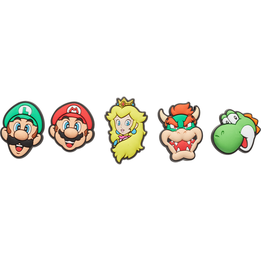 Crocs - Super Mario™ 5-Pack Jibbitz Shoe Charm for Women|Men|Kids|Jibbitz™ Charms