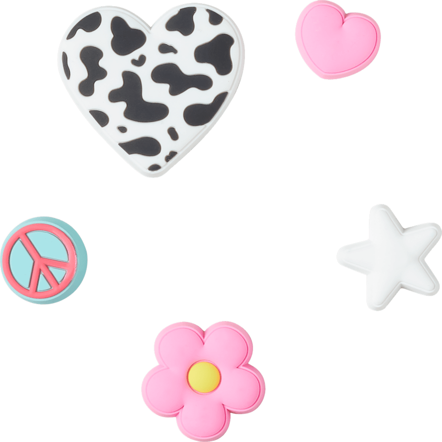 Crocs - Girly Icon 5 Pack Jibbitz™ charms for Women|Men|Jibbitz™ Charms