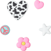 Crocs - Girly Icon 5 Pack Jibbitz™ charms for Women|Men|Jibbitz™ Charms