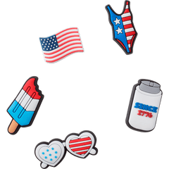 Crocs - USA 5 Pack Jibbitz Shoe Charm for Women|Men|Jibbitz™ Charms