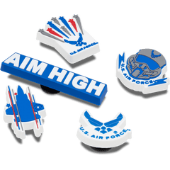 Crocs - Armed Forces US Air Force 5Pck Jibbitz Shoe Charm for Women|Men|Kids|Jibbitz™ Charms