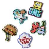 Crocs - SpongeBob 5 Pack Jibbitz™ charms for Women|Men|Kids|Jibbitz™ Charms