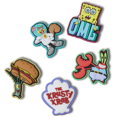 Crocs - SpongeBob 5 Pack Jibbitz™ charms for Women|Men|Kids|Jibbitz™ Charms