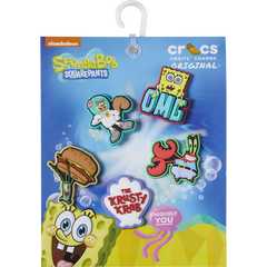 Crocs - SpongeBob 5 Pack Jibbitz™ charms for Women|Men|Kids|Jibbitz™ Charms