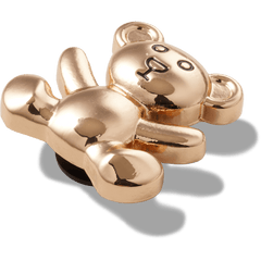 Crocs - Gold Teddy Bear Jibbitz Shoe Charm for Women|Men|Jibbitz™ Charms