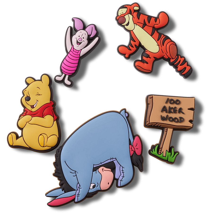 Crocs - Winnie The Pooh 5 Pack Jibbitz™ charms for Women|Men|Kids|Jibbitz™ Charms