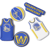 Crocs - NBA Golden State Warriors 5 Pack Jibbitz™ charms for Women|Men|Jibbitz™ Charms