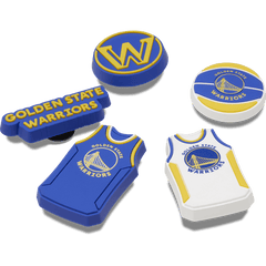 Crocs - NBA Golden State Warriors 5 Pack Jibbitz™ charms for Women|Men|Jibbitz™ Charms