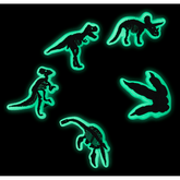 Crocs - Glow In The Dark Dino 5 Pack Jibbitz Shoe Charm for Women|Men|Jibbitz™ Charms