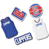 Crocs - NBA Los Angeles Clippers 5 Pack Jibbitz™ charms for Women|Men|Jibbitz™ Charms