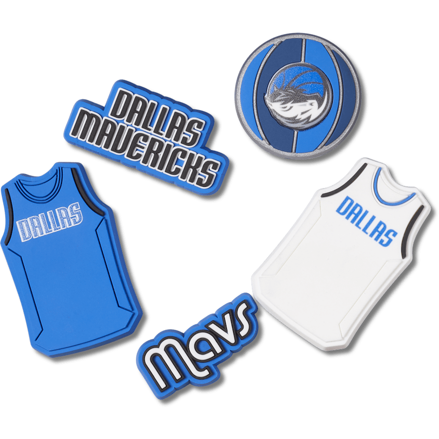 Crocs - NBA Dallas Mavericks 5 Pack Jibbitz™ charms for Women|Men|Jibbitz™ Charms