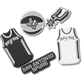Crocs - NBA San Antonio Spurs 5 Pack Jibbitz™ charms for Women|Men|Jibbitz™ Charms