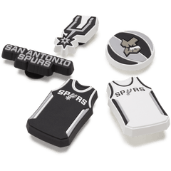 Crocs - NBA San Antonio Spurs 5 Pack Jibbitz™ charms for Women|Men|Jibbitz™ Charms