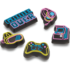 Crocs - Lights Up Neon Gamer 5 Pack Jibbitz™ charms for Women|Men|Jibbitz™ Charms
