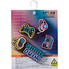 Crocs - Lights Up Neon Gamer 5 Pack Jibbitz™ charms for Women|Men|Jibbitz™ Charms