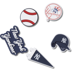 Crocs - MLB New York Yankees 5 Pack Jibbitz™ charms for Women|Men|Kids|Jibbitz™ Charms