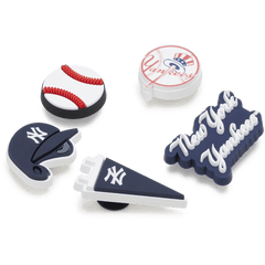 Crocs - MLB New York Yankees 5 Pack Jibbitz™ charms for Women|Men|Kids|Jibbitz™ Charms