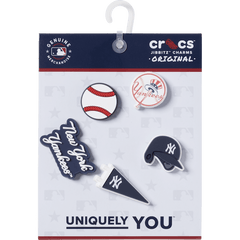 Crocs - MLB New York Yankees 5 Pack Jibbitz™ charms for Women|Men|Kids|Jibbitz™ Charms