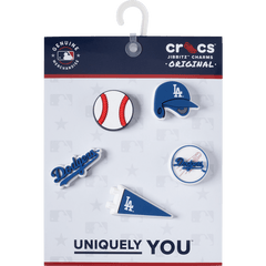 Crocs - MLB Los Angeles Dodgers 5pck Jibbitz™ charms for Women|Men|Kids|Jibbitz™ Charms