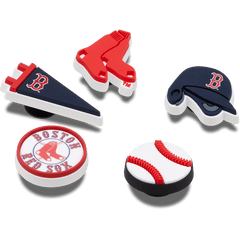Crocs - MLB Boston Red Sox 5pck Jibbitz™ charms for Women|Men|Kids|Jibbitz™ Charms