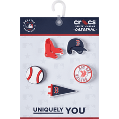 Crocs - MLB Boston Red Sox 5pck Jibbitz™ charms for Women|Men|Kids|Jibbitz™ Charms