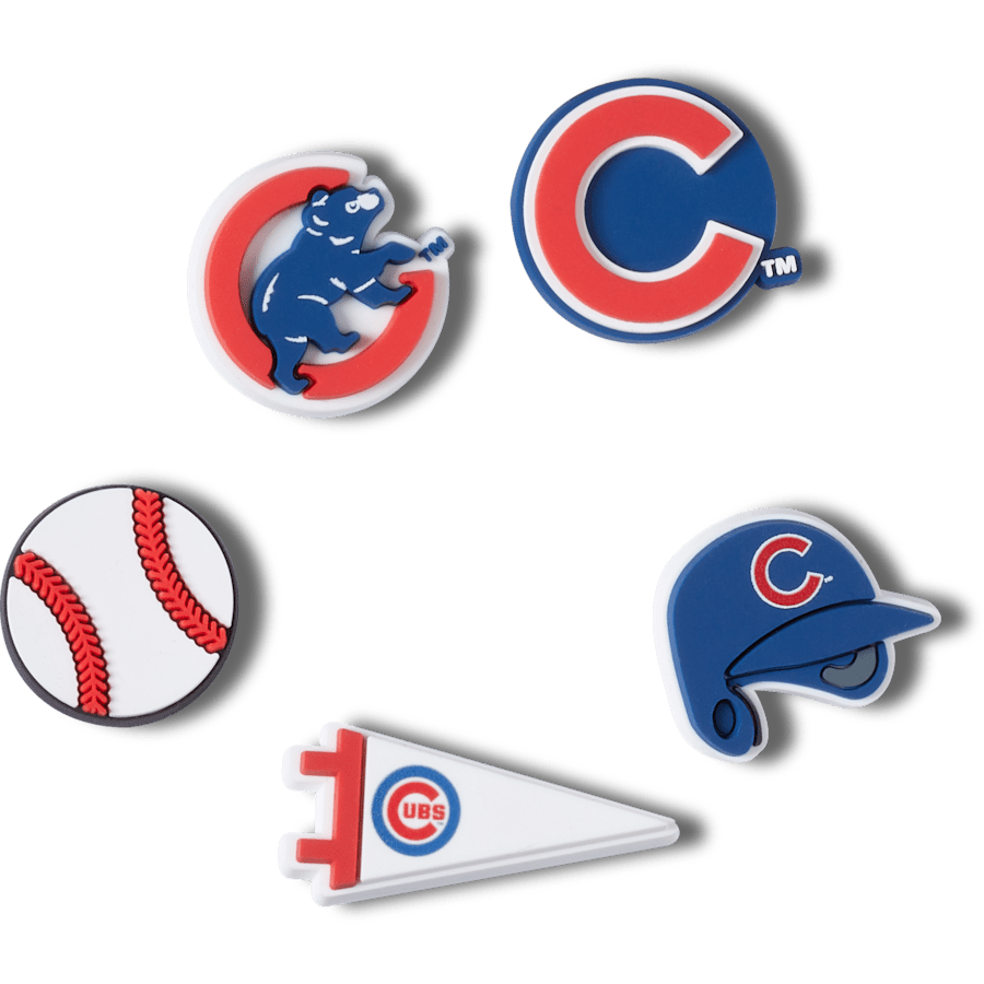 Crocs - MLB Chicago Cubs 5pck Jibbitz™ charms for Women|Men|Kids|Jibbitz™ Charms