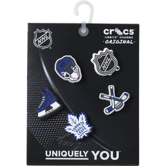 Crocs - NHL® Toronto Maple Leafs® 5 Pack Jibbitz™ charms for Women|Men|Jibbitz™ Charms
