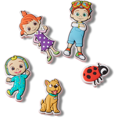 Crocs - Cocomelon 5 Pack Jibbitz™ charms for Women|Men|Kids|Jibbitz™ Charms