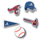 Crocs - MLB Atlanta Braves 5 Pack Jibbitz™ charms for Women|Men|Jibbitz™ Charms