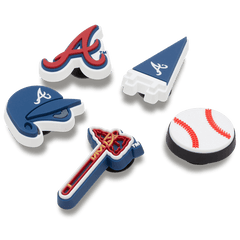 Crocs - MLB Atlanta Braves 5 Pack Jibbitz™ charms for Women|Men|Jibbitz™ Charms