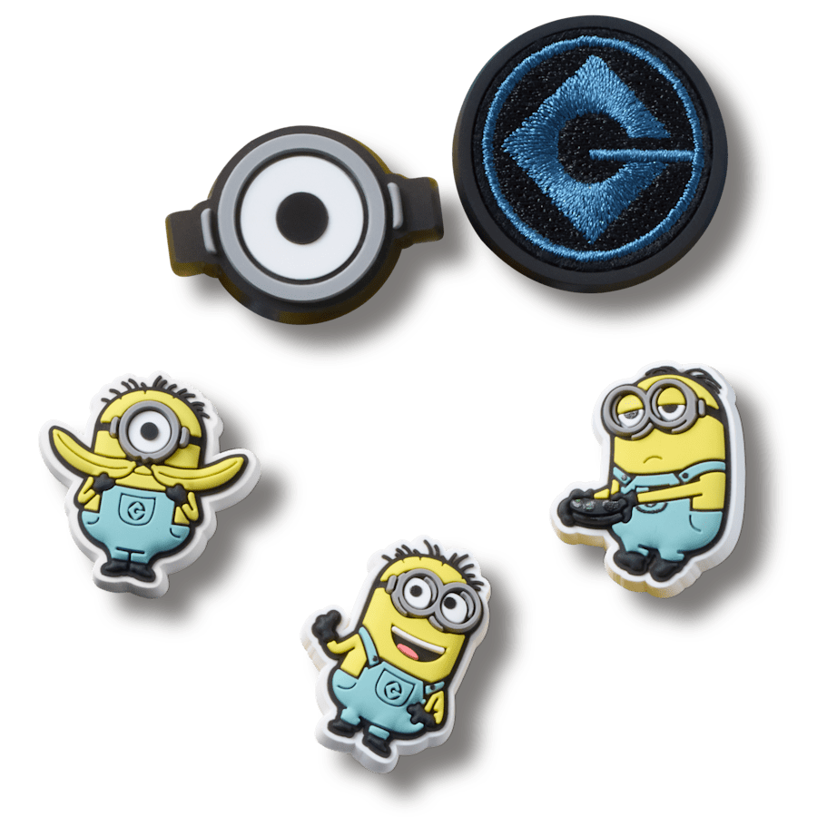 Crocs - Minions 5 Pack Jibbitz™ charms for Women|Men|Kids|Jibbitz™ Charms