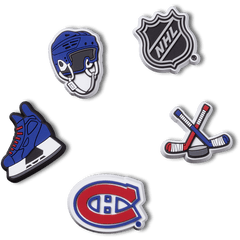 Crocs - NHL® Montreal Canadiens® 5 Pack Jibbitz™ charms for Women|Men|Jibbitz™ Charms