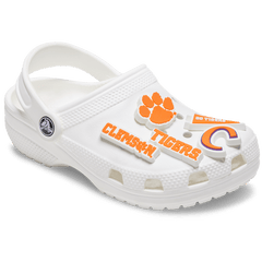 Crocs - Clemson Univ 5 Pack Jibbitz™ charms for Women|Men|Kids|Jibbitz™ Charms