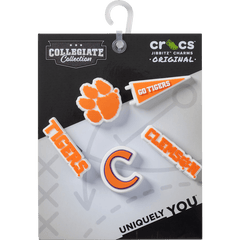 Crocs - Clemson Univ 5 Pack Jibbitz™ charms for Women|Men|Kids|Jibbitz™ Charms