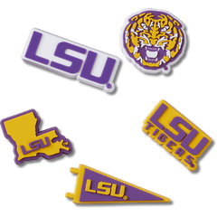 Crocs - LSU 5 Pack Jibbitz™ charms for Women|Men|Jibbitz™ Charms