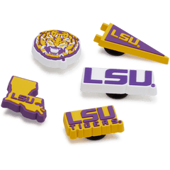 Crocs - LSU 5 Pack Jibbitz™ charms for Women|Men|Jibbitz™ Charms