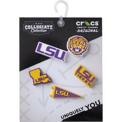 Crocs - LSU 5 Pack Jibbitz™ charms for Women|Men|Jibbitz™ Charms