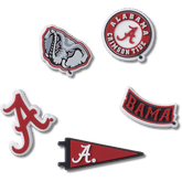 Crocs - University of Alabama 5 Pack Jibbitz™ charms for Women|Men|Jibbitz™ Charms