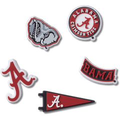 Crocs - University of Alabama 5 Pack Jibbitz™ charms for Women|Men|Jibbitz™ Charms