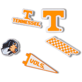 Crocs - University of Tennessee 5 Pack Jibbitz™ charms for Women|Men|Jibbitz™ Charms