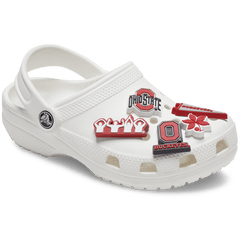 Crocs - Ohio State University 5 Pack Jibbitz™ charms for Women|Men|Jibbitz™ Charms
