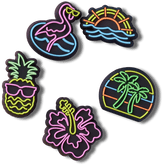 Crocs - Lights Up Neon 5 Pack Jibbitz™ charms for Women|Men|Jibbitz™ Charms