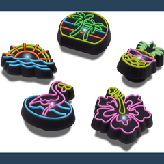 Crocs - Lights Up Neon 5 Pack Jibbitz™ charms for Women|Men|Jibbitz™ Charms