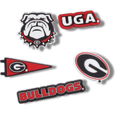 Crocs - University of Georgia 5 Pack Jibbitz™ charms for Women|Men|Kids|Jibbitz™ Charms