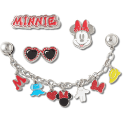 Crocs - Minnie Mouse 5 Pack Jibbitz™ charms for Women|Men|Kids|Jibbitz™ Charms