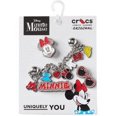 Crocs - Minnie Mouse 5 Pack Jibbitz™ charms for Women|Men|Kids|Jibbitz™ Charms