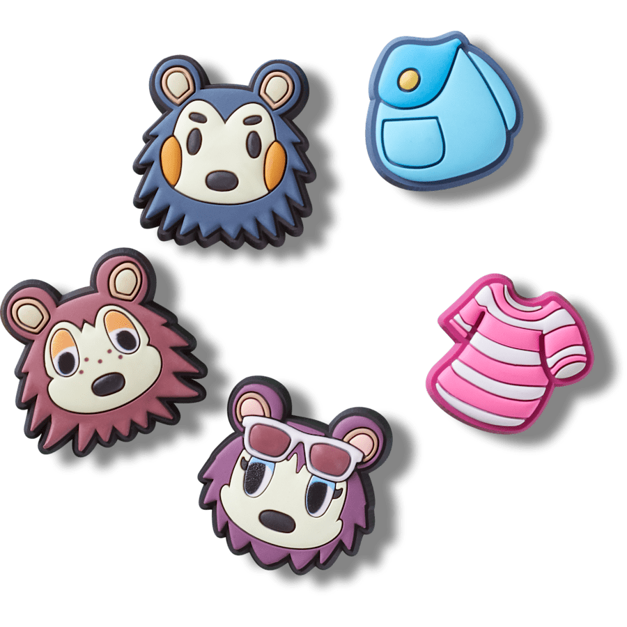 Crocs - Animal Crossing Creator 5 Pack Jibbitz™ charms for Women|Men|Kids|Jibbitz™ Charms