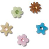 Crocs - Enlighten Flower 5 Pack Jibbitz™ charms for Women|Men|Jibbitz™ Charms