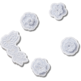 Crocs - White Elegant Floral 5 Pack Jibbitz™ charms for Women|Men|Jibbitz™ Charms